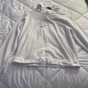 white nike hoodie. worn twice